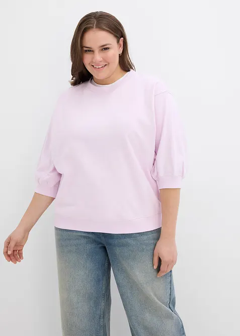 Oversized sweatshirt i 100% bomull, bonprix