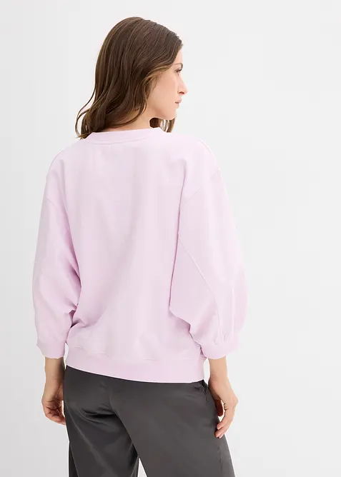 Oversized sweatshirt i 100% bomull, bonprix
