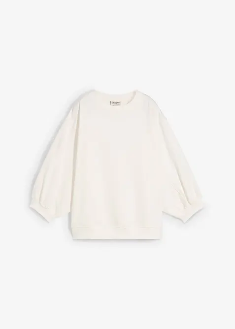 Oversized sweatshirt i 100% bomull, bonprix