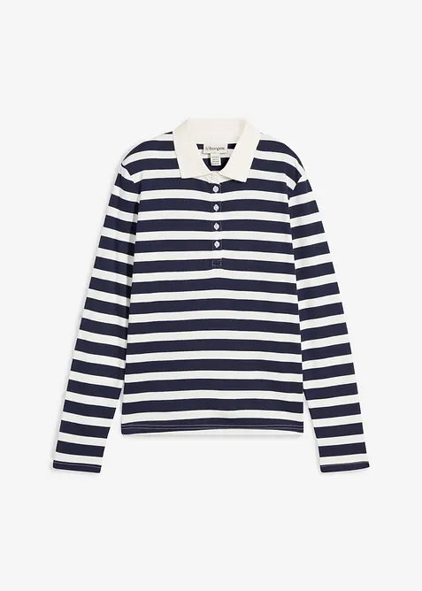 Poloskjorte i fast økologisk bomull, bonprix