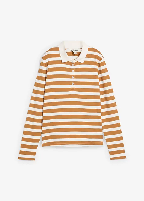 Poloskjorte i fast økologisk bomull, bonprix