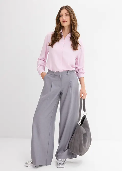 Skjortebluse av myk viskose, bonprix