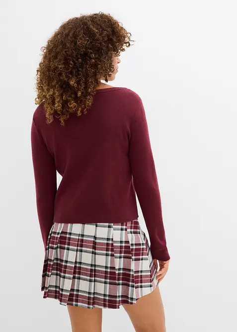 Kort finstrikket jakke, bonprix