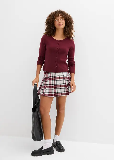 Kort finstrikket jakke, bonprix