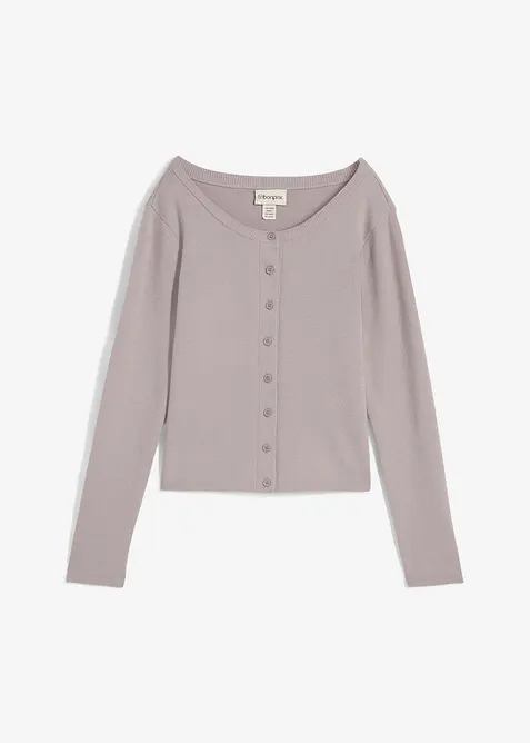 Kort finstrikket jakke, bonprix