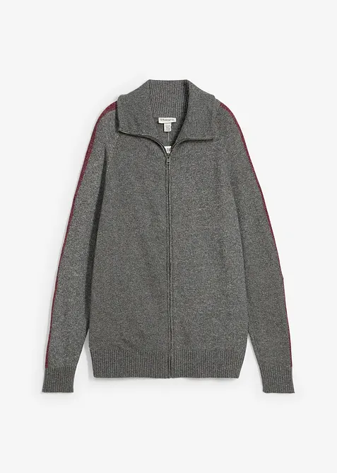 Strikkejakke i myk ullmiks, bonprix