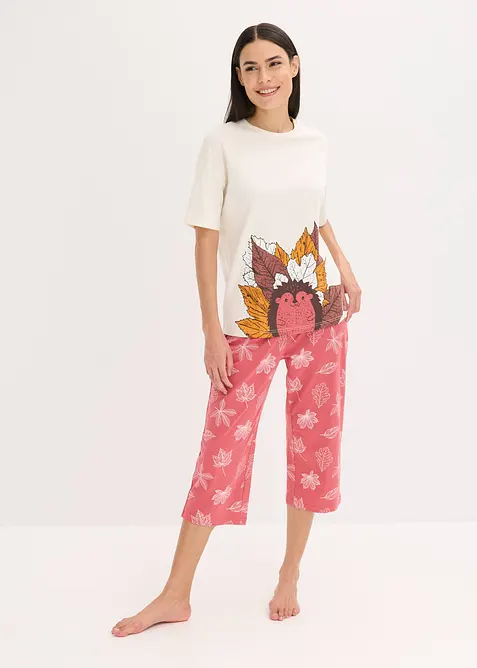 Capri-pyjamas i 100% økologisk bomull, bonprix