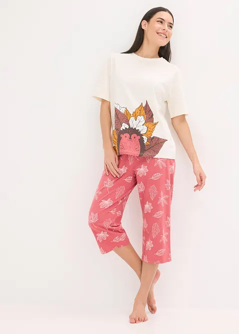 Capri-pyjamas i 100% økologisk bomull, bonprix