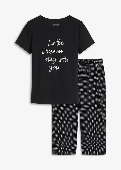 Capri-pyjamas i 100% økologisk bomull, bonprix