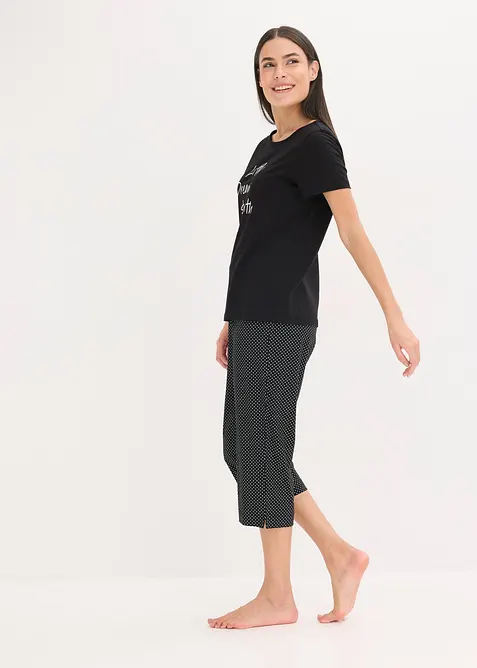 Capri-pyjamas i 100% økologisk bomull, bonprix