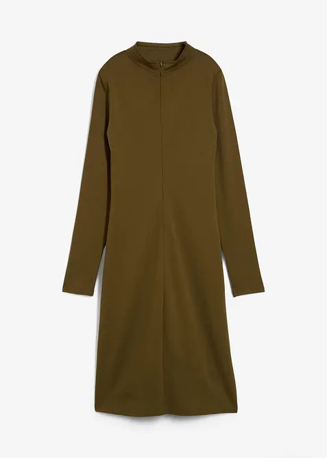 Kjole i Punto di Roma-materiale med ståkrage, bonprix