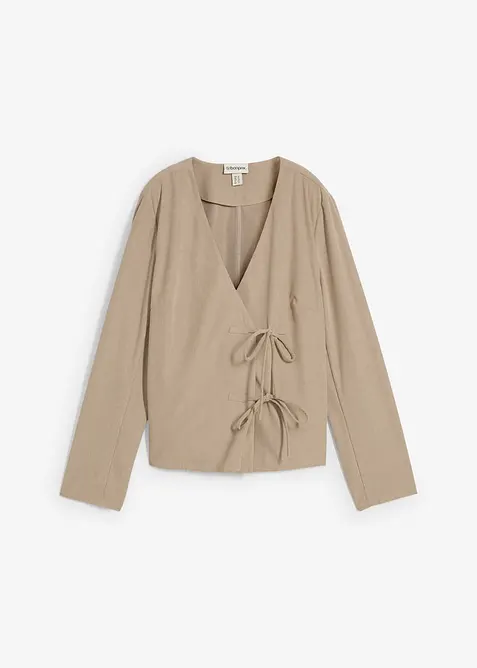 Blusetopp i fin kordfløyel, bonprix