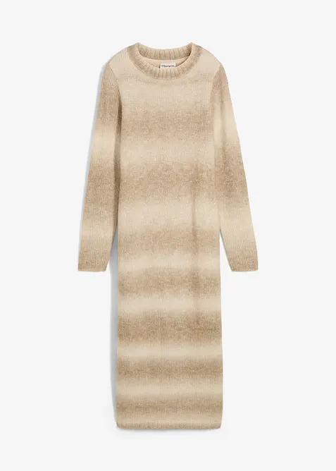 Strikkekjole av myk ullmiks, bonprix