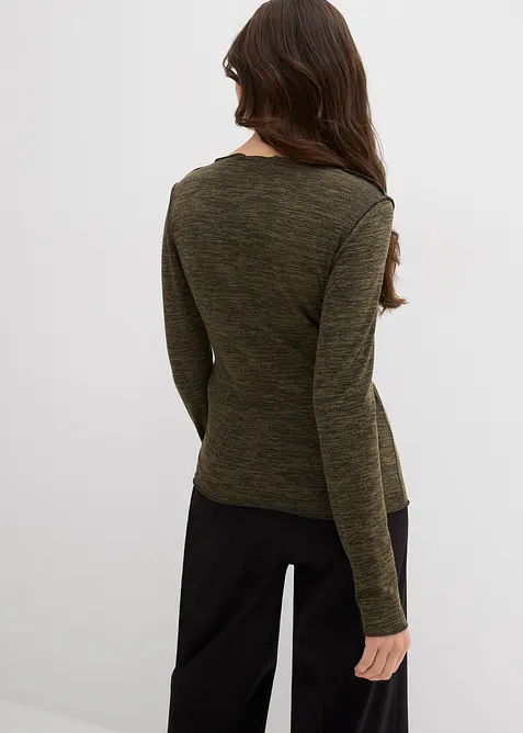 Langermet topp i myk viskosemiks, bonprix