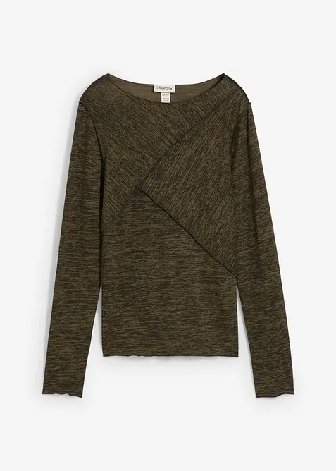 Langermet topp i myk viskosemiks, bonprix