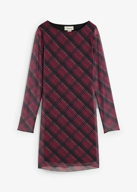 Minikjole i fin mesh, bonprix