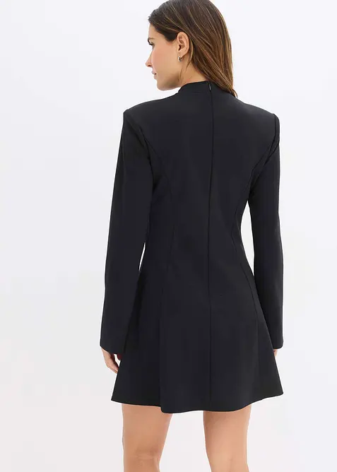 Minikjole i A-modell med trompetermer, bonprix