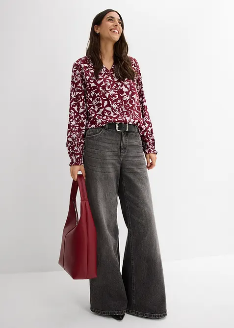 Tunikabluse i lett viskose, bonprix