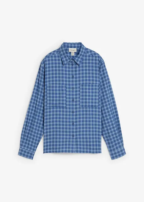 Skjorte i 100% bomull med rutemønster, bonprix
