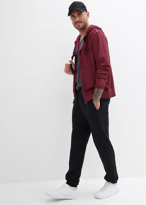 Joggebukse i 100% &oslash;kologisk bomull, Regular Fit, bonprix