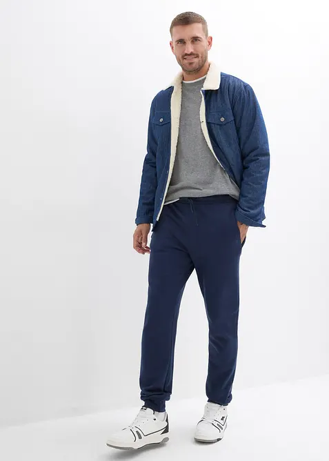 Joggebukse i 100% økologisk bomull, Regular Fit, bonprix