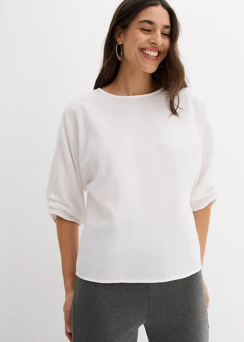 Bluse i 100% bomull, bonprix