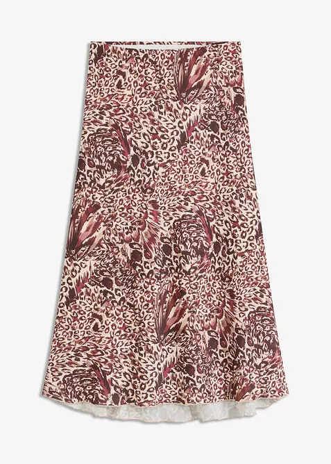 Satengskjørt med struktur, bonprix