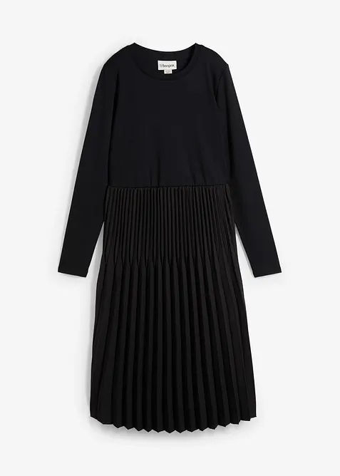 Midikjole i viskosemiks, bonprix