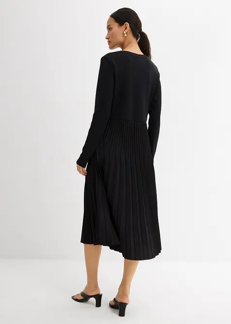 Midikjole i viskosemiks, bonprix