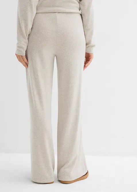 Vid bukse i strikket materiale, bonprix