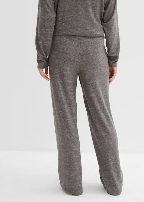 Vid bukse i strikket materiale, bonprix