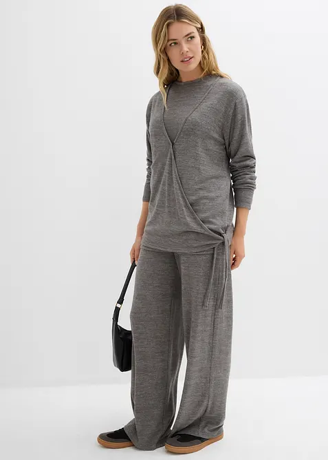 Cardigan i omslagsmodell, bonprix