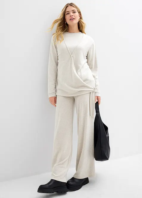 Cardigan i omslagsmodell, bonprix