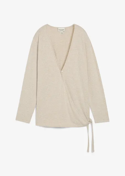 Cardigan i omslagsmodell, bonprix