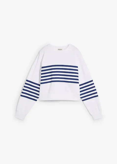 Oversized sweatshirt i 100% bomull, bonprix