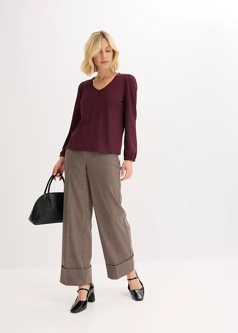 Stukturtopp med avtagbar sløyfe, bonprix