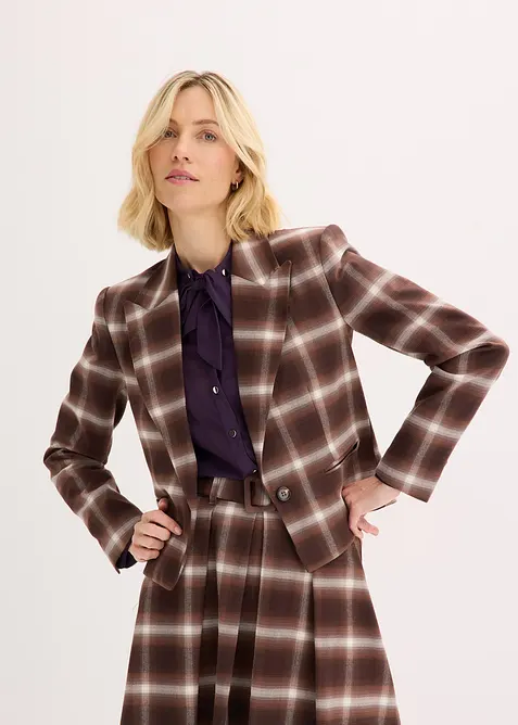 Rutet blazer, bonprix