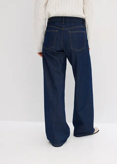 Wide Leg-jeans Mid Waist, bonprix