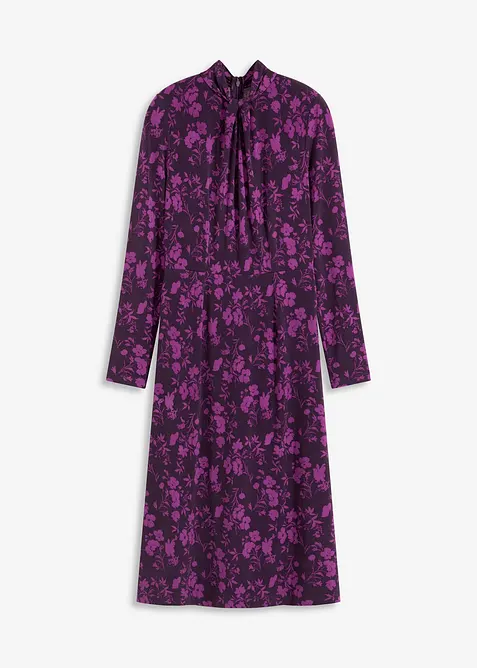 Midikjole med ståkrage, bonprix