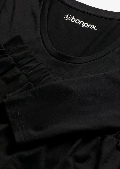 Loungewear-kort pyjamas i lett, mykt materiale, bonprix