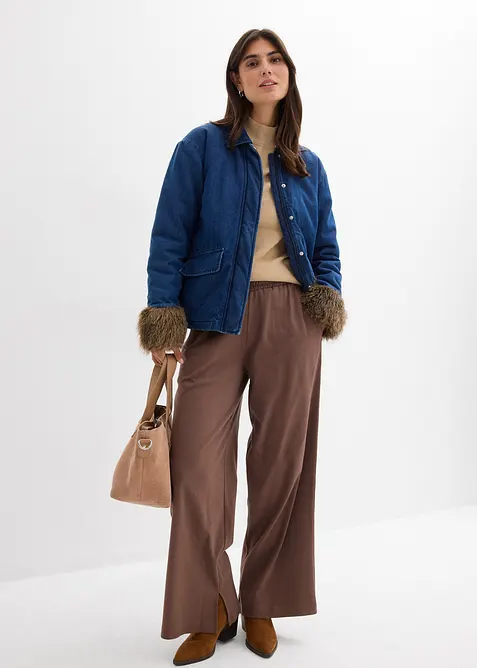 Lett vattert denimjakke, bonprix