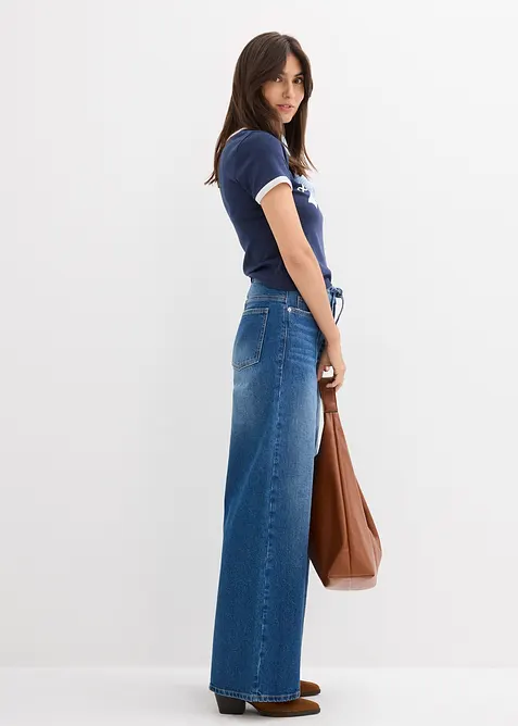 Wide Leg-jeans High Waist, bonprix