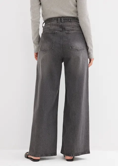 Wide Leg-jeans High Waist, bonprix