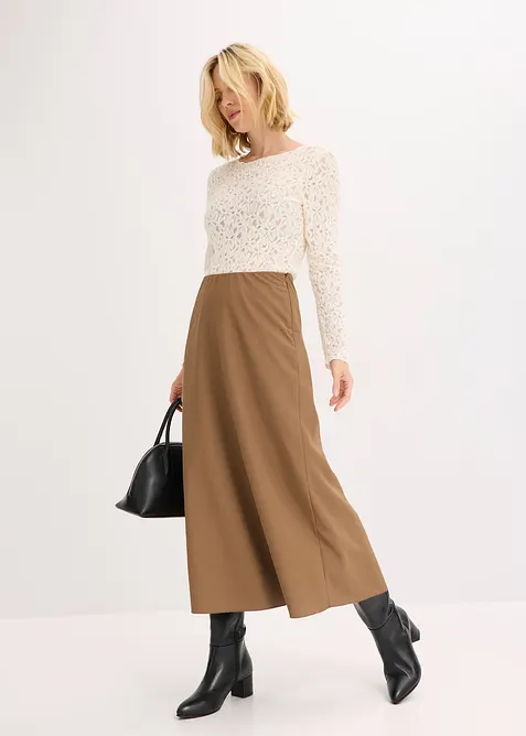 Blondetopp med lodden overflate, bonprix