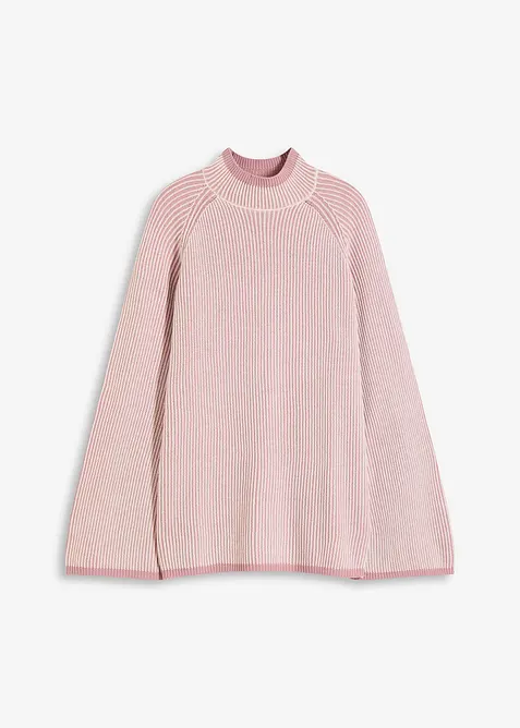 Oversized genser med høy kant i halsen, bonprix