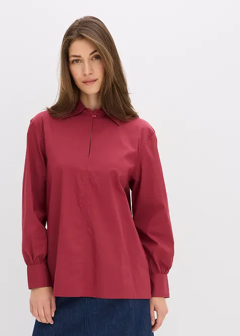 Oversized skjorte med voluminøse ermer, bonprix