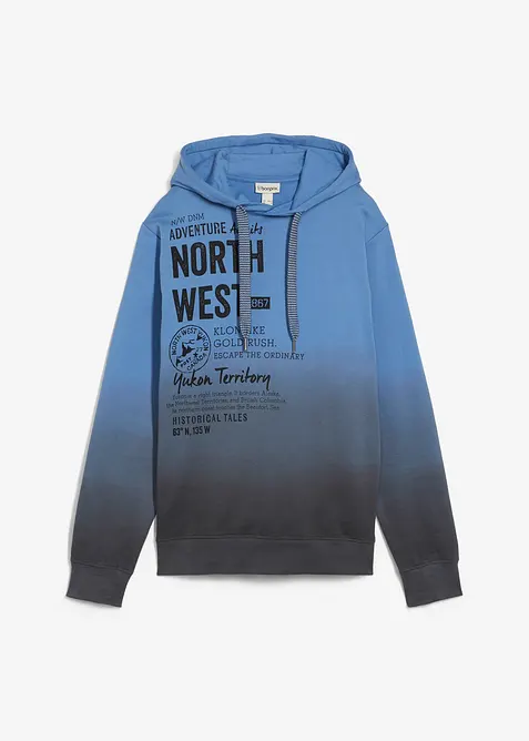 Hettegenser i 100% bomull, bonprix