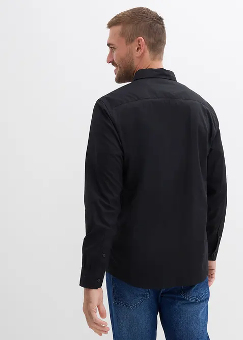 Langermet skjorte i 100% bomull, bonprix