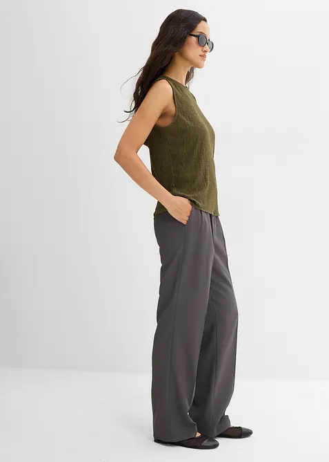 Crinkle topp, bonprix