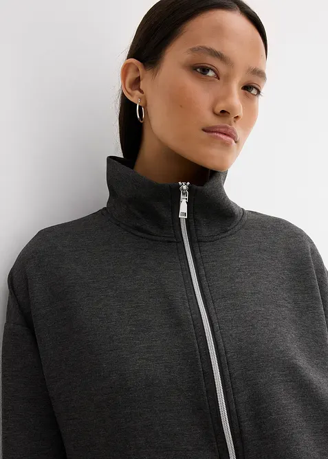 Oversized jakke i viskosemiks, bonprix